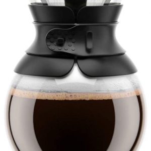 Bodum Pour Over Coffee Maker with Permanent Filter, 1 Liter, 34 Ounce, Black Band